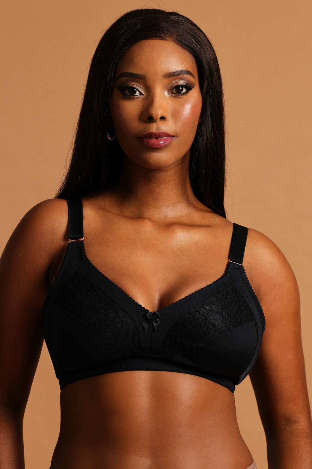 2 Pack M-Frame Total Support Bra - Mocha/Black