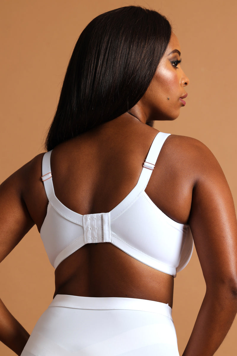 2 Pack M-Frame Total Support Bra - Beige/White
