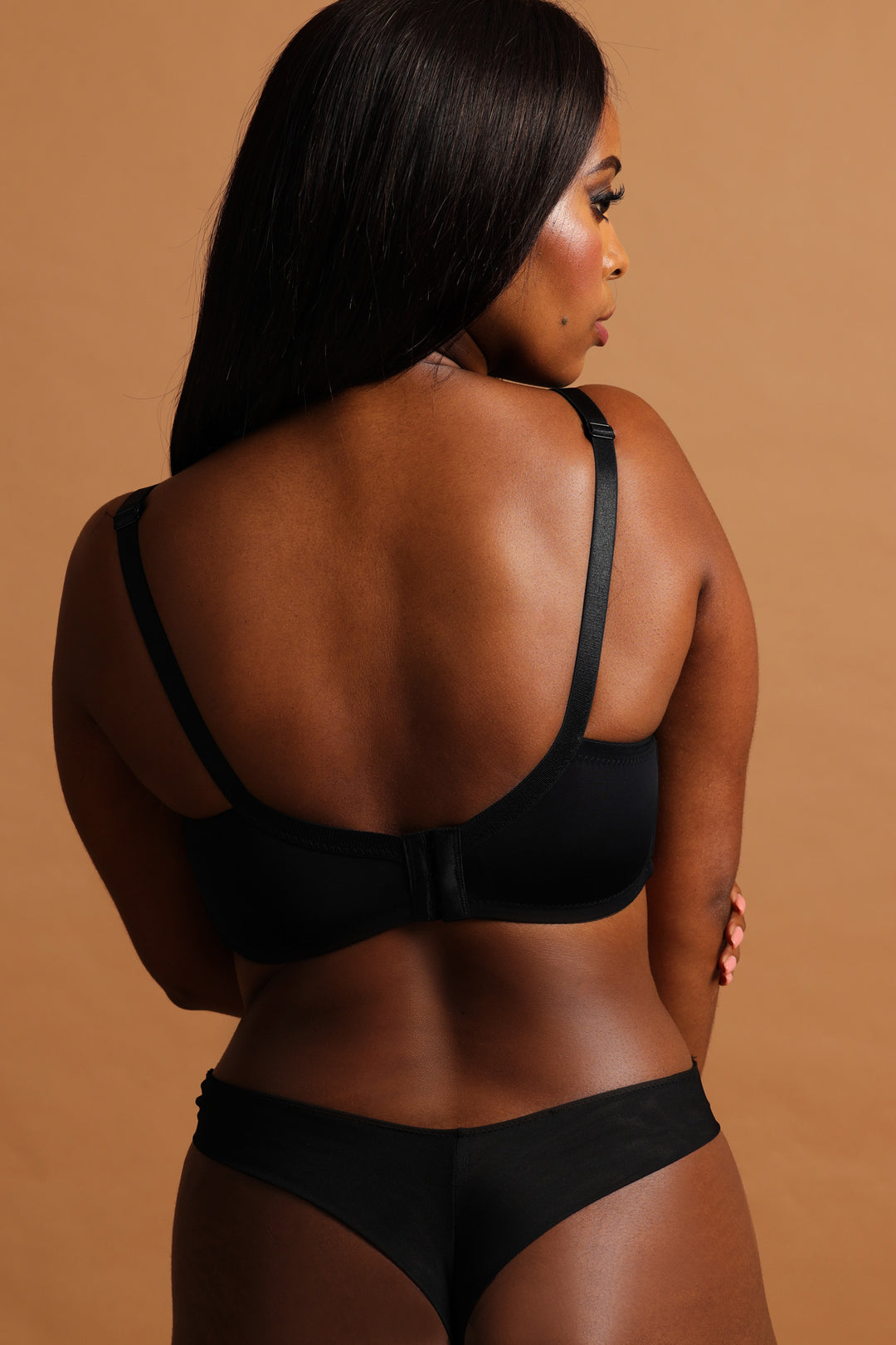 2 Pack Cloth & Embroidered Thong Panty - Red/Black