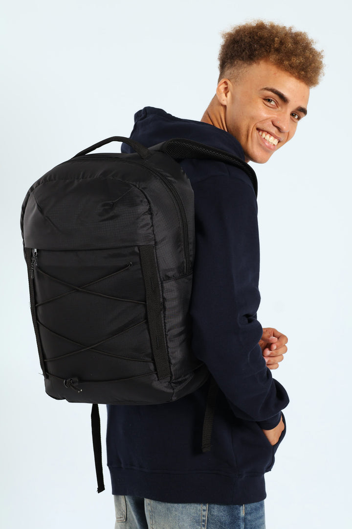 Drawstring Backpack - Black