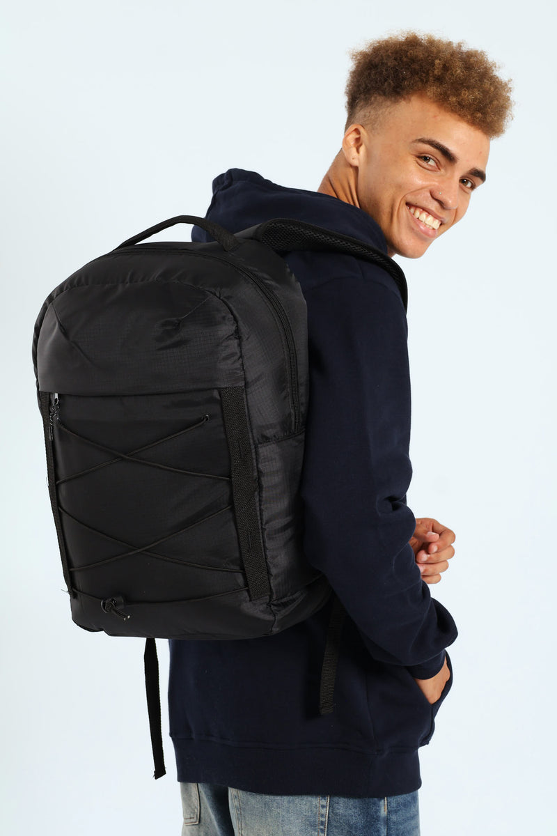 Drawstring Backpack - Black