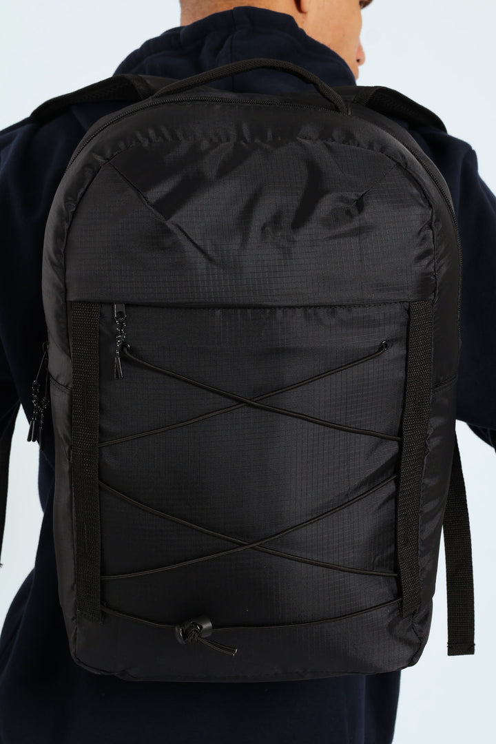 Drawstring Backpack - Black