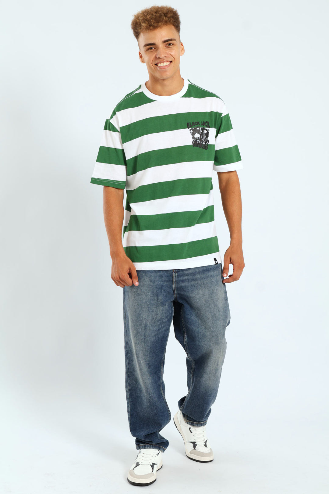 Rugby Stripe Tee - Green
