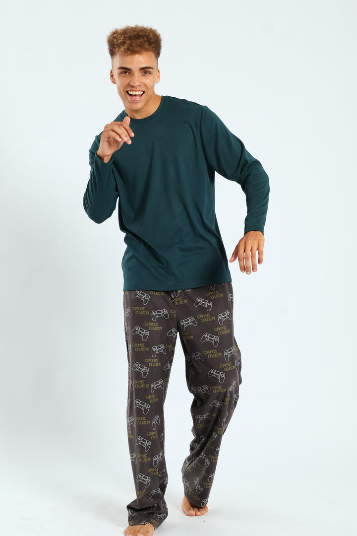 Long Sleeve Interlock Top - Green