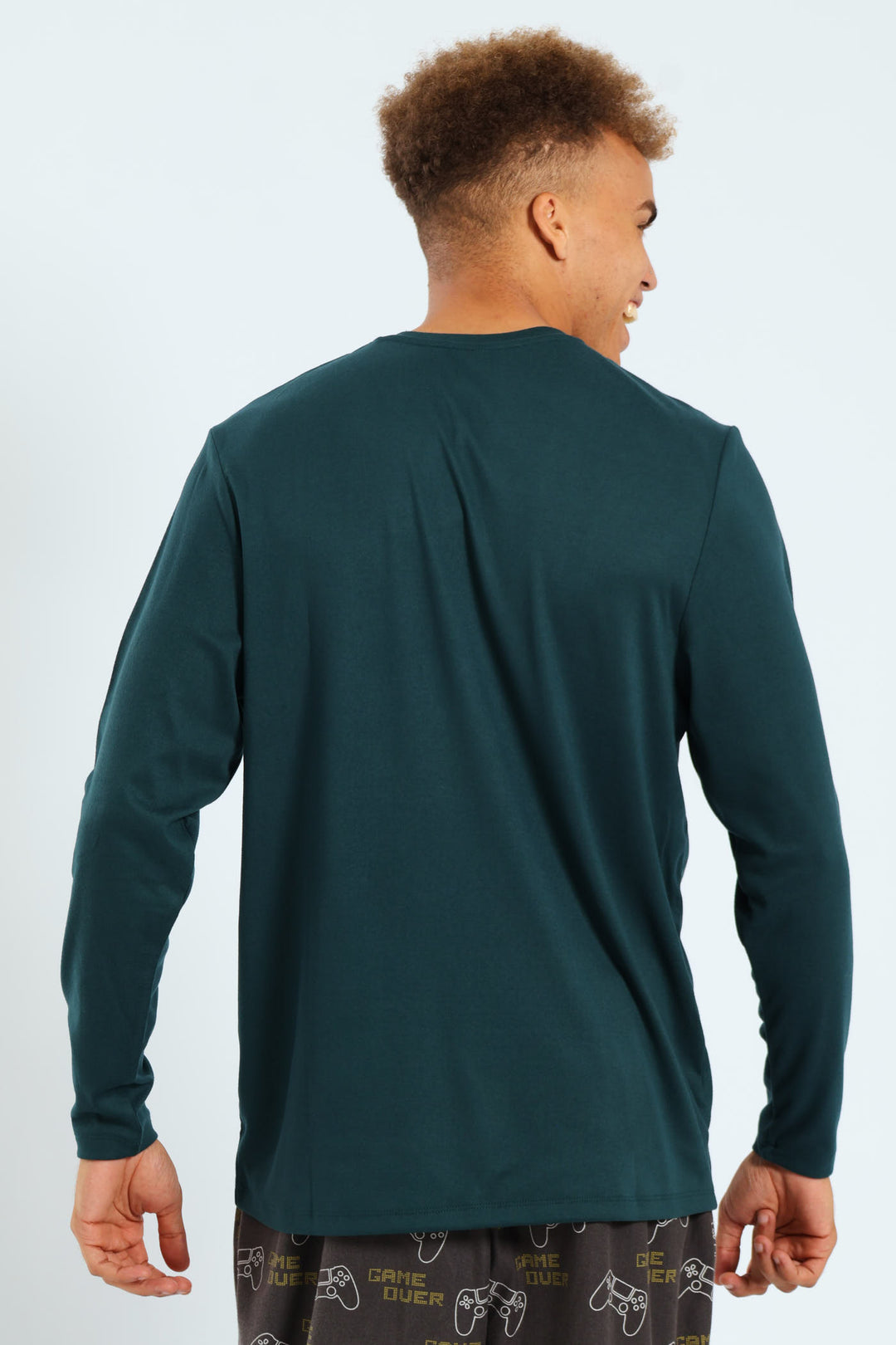 Long Sleeve Interlock Top - Green