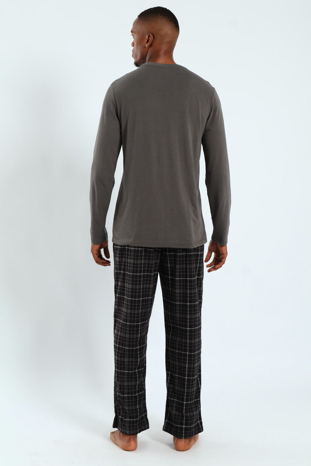 Long Sleeve Top & Butterfleece Pants - Grey