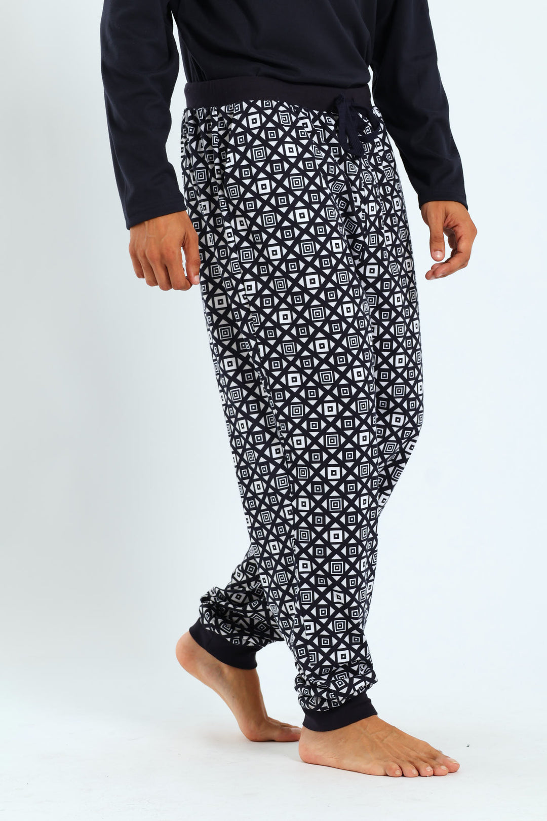 Print Jogger - Navy