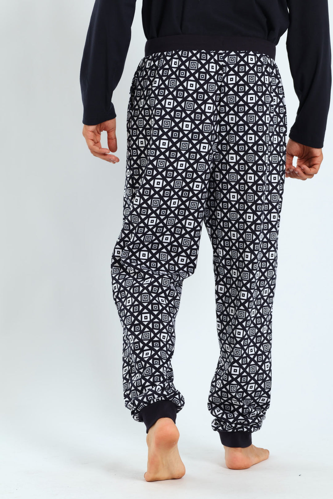Print Jogger - Navy