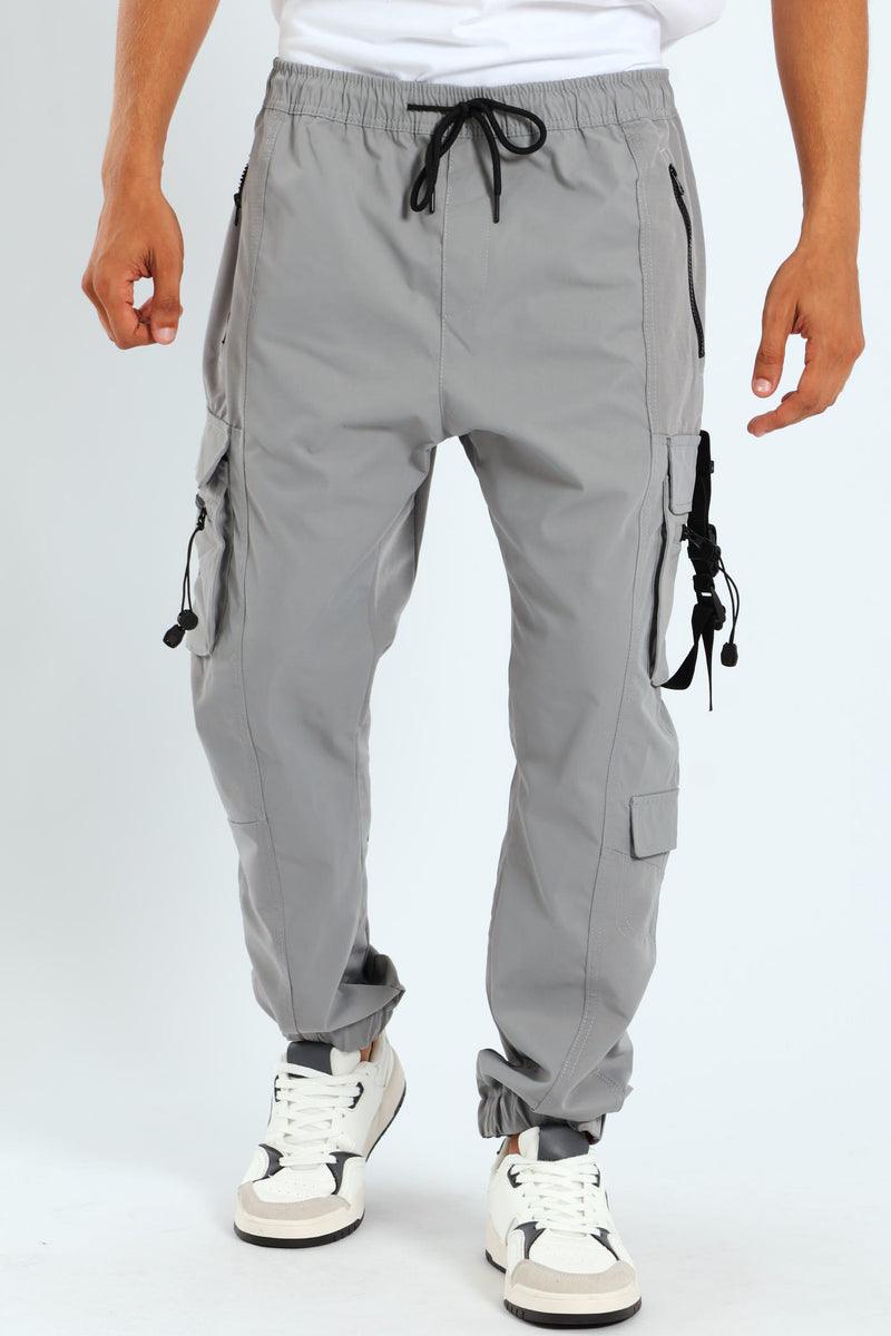Strap Cargo Jogger - Grey