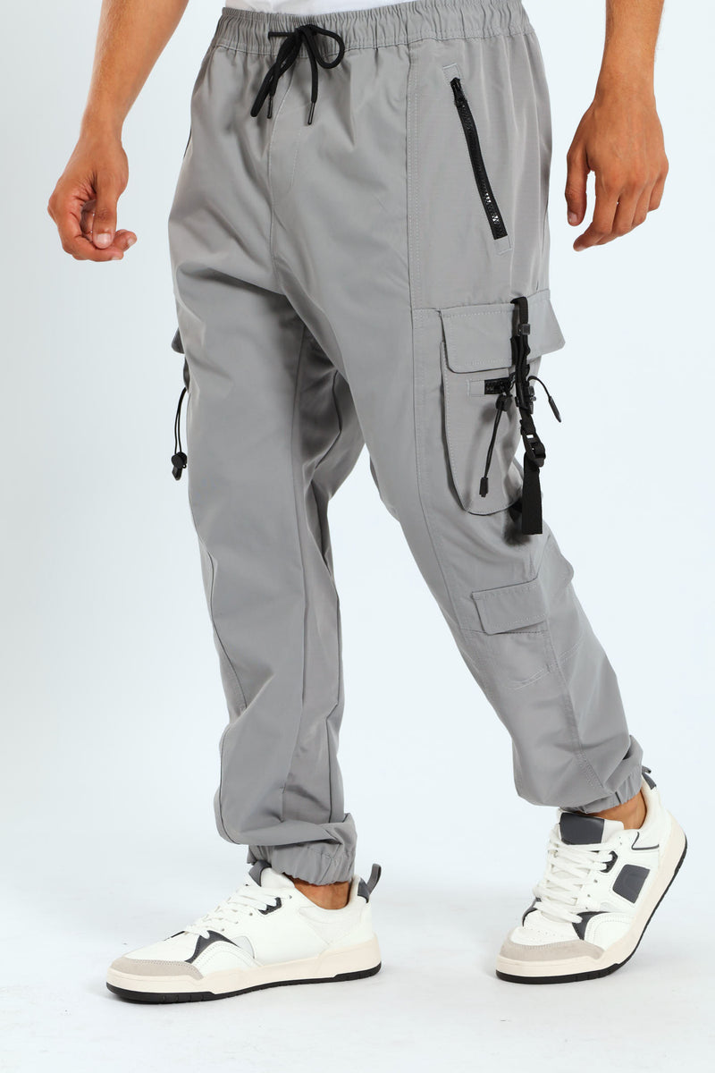 Strap Cargo Jogger - Grey