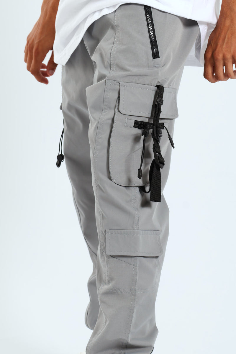 Strap Cargo Jogger - Grey