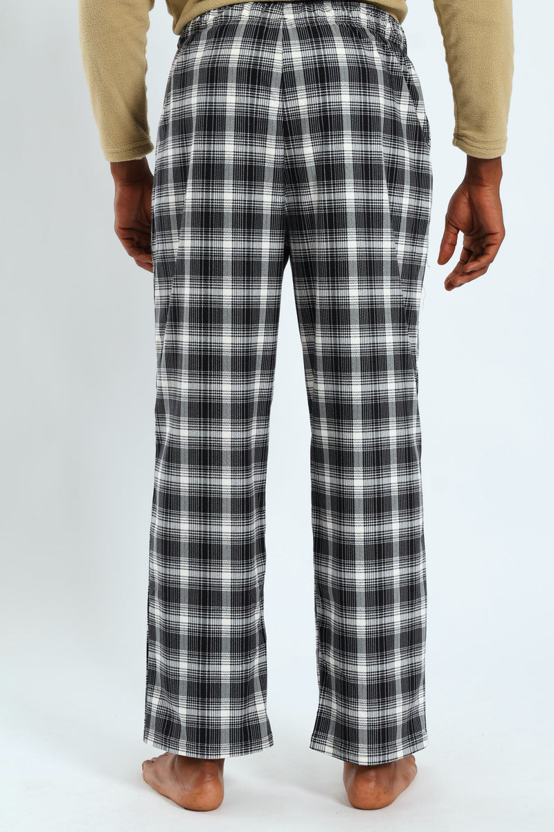 Check Butterfleece Pants - Black