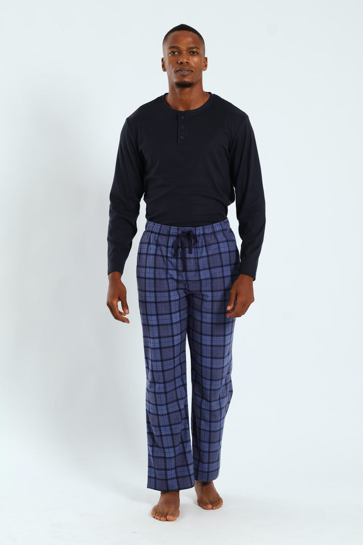 Check Butterfleece Pants - Blue