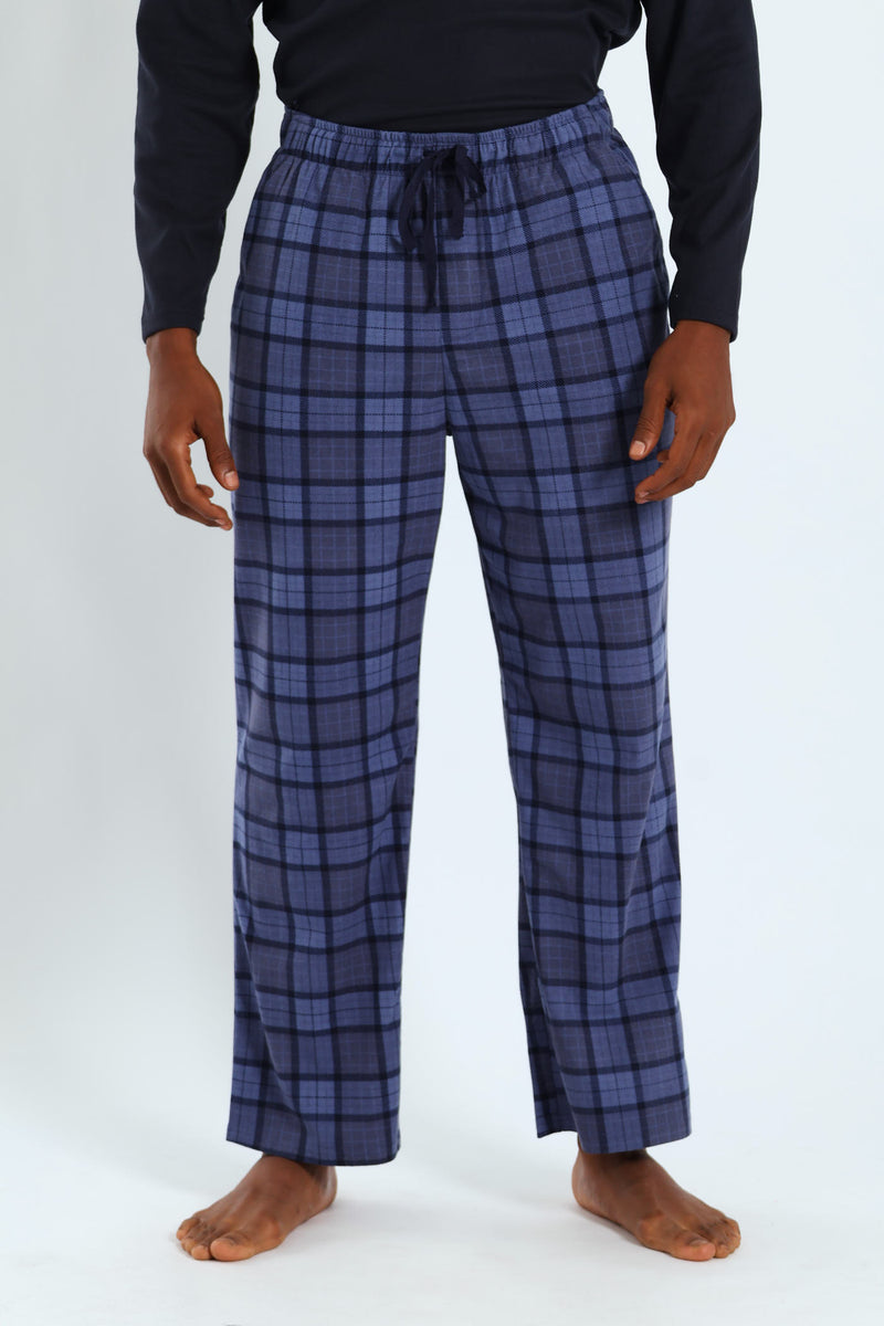 Check Butterfleece Pants - Blue