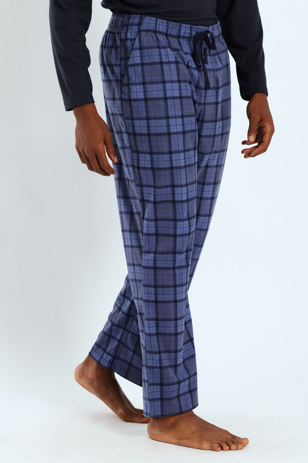 Check Butterfleece Pants - Blue
