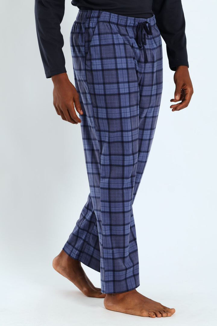 Check Butterfleece Pants - Blue