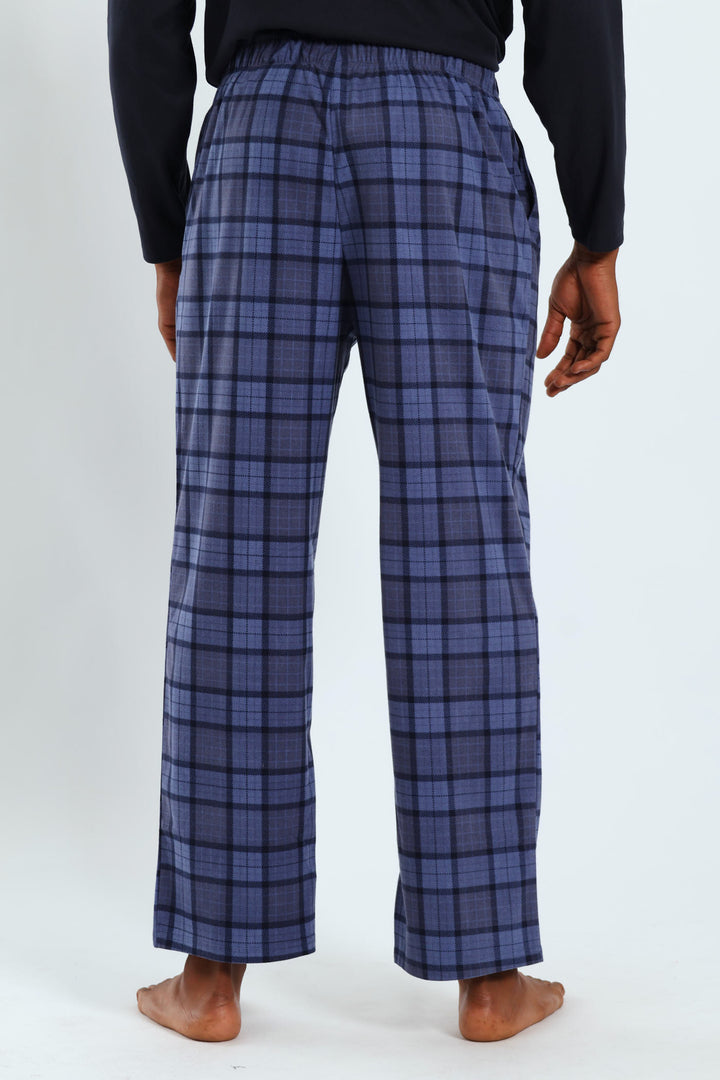 Check Butterfleece Pants - Blue
