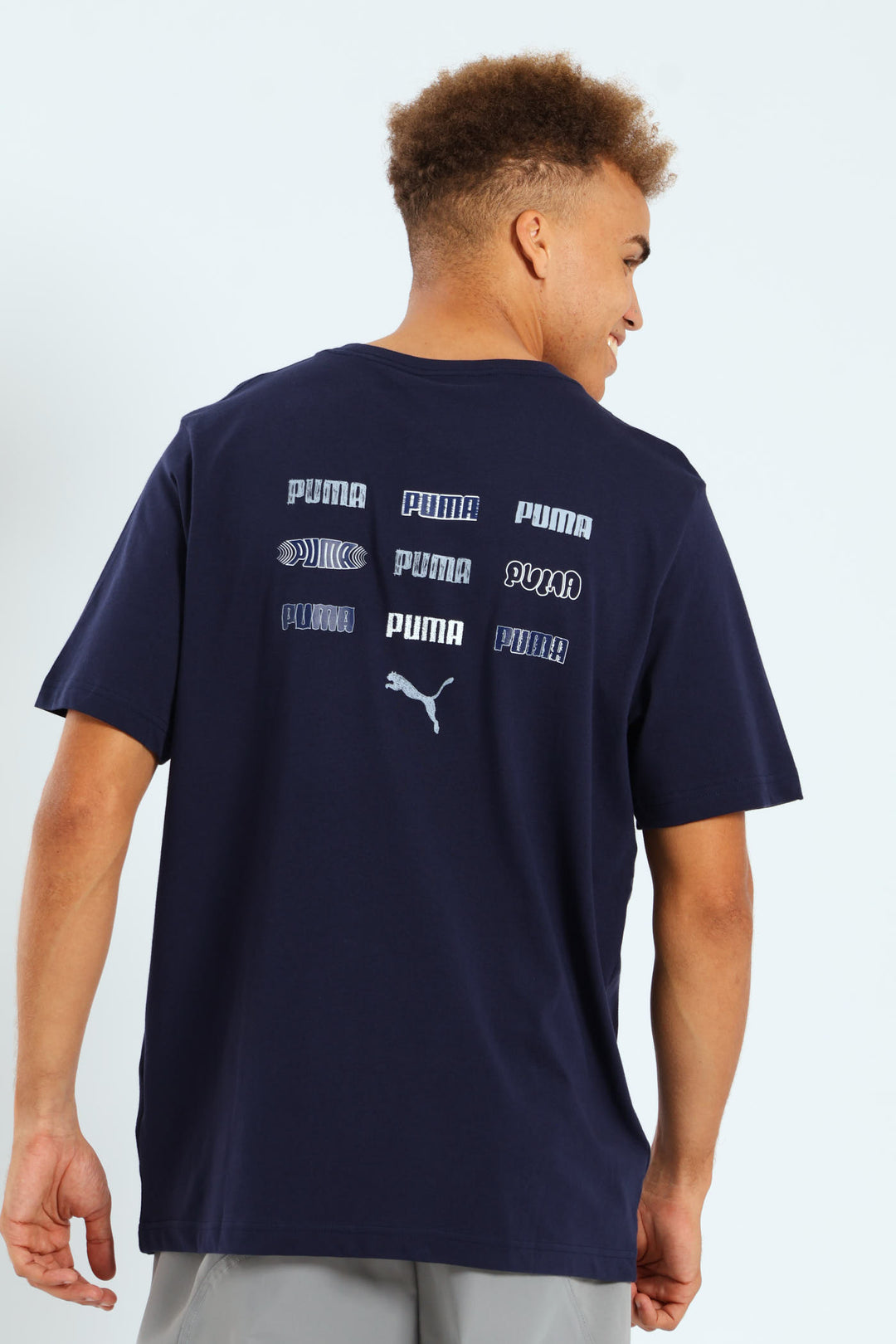 Graphics Logo Embroidery Tee - Navy
