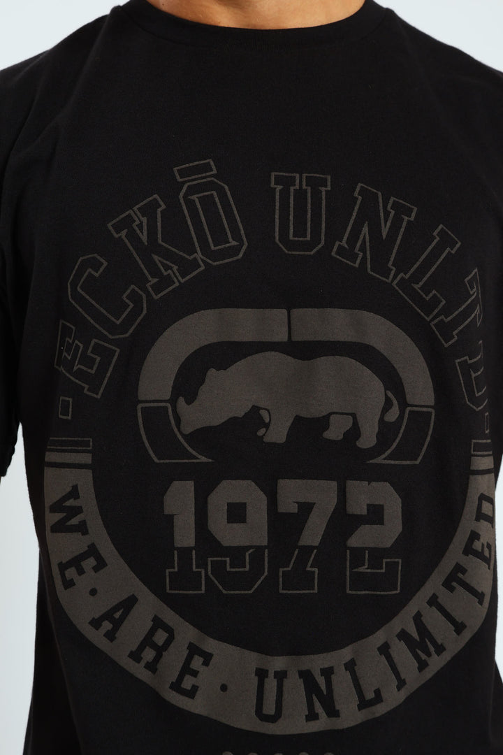 Tonal Rhino Tee - Black