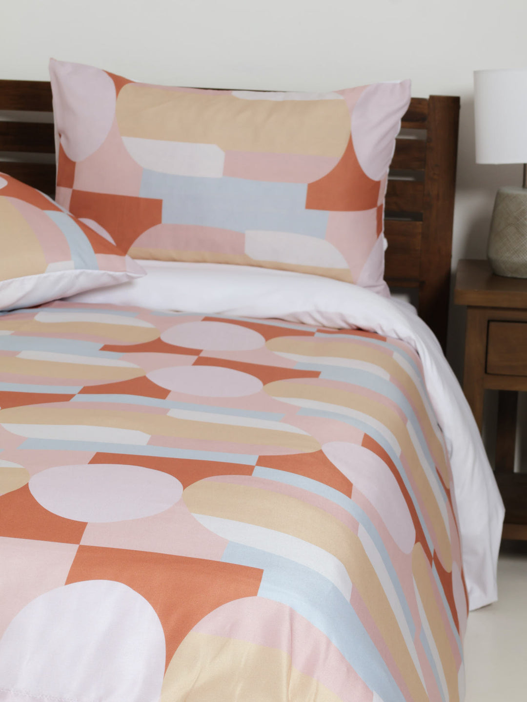 Abstract Block Printed Duvet Cover Set