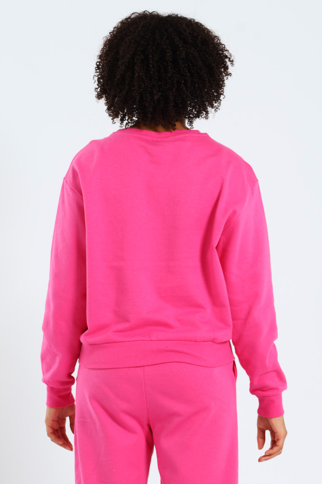 Girls Oversized Fleece Top - Cerise