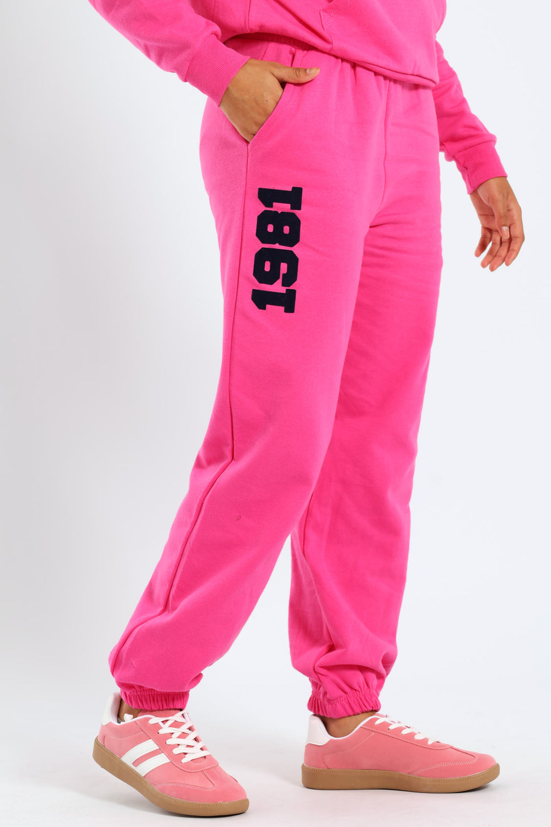 Girls Fleece Jogger - Cerise