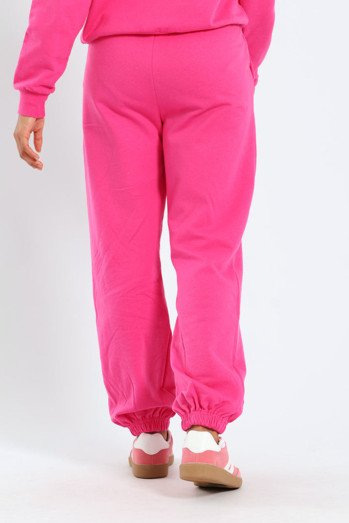 Girls Fleece Jogger - Cerise