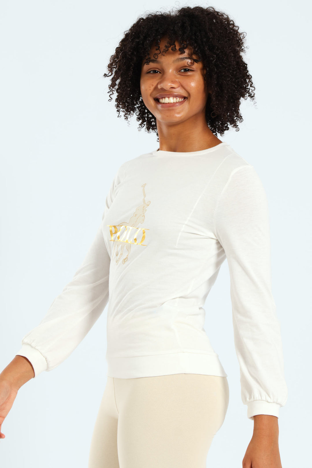 Girls Toni Blouson Print Tee - Off White