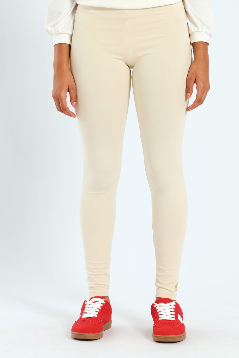 Girls Victoria Leggings - Sand