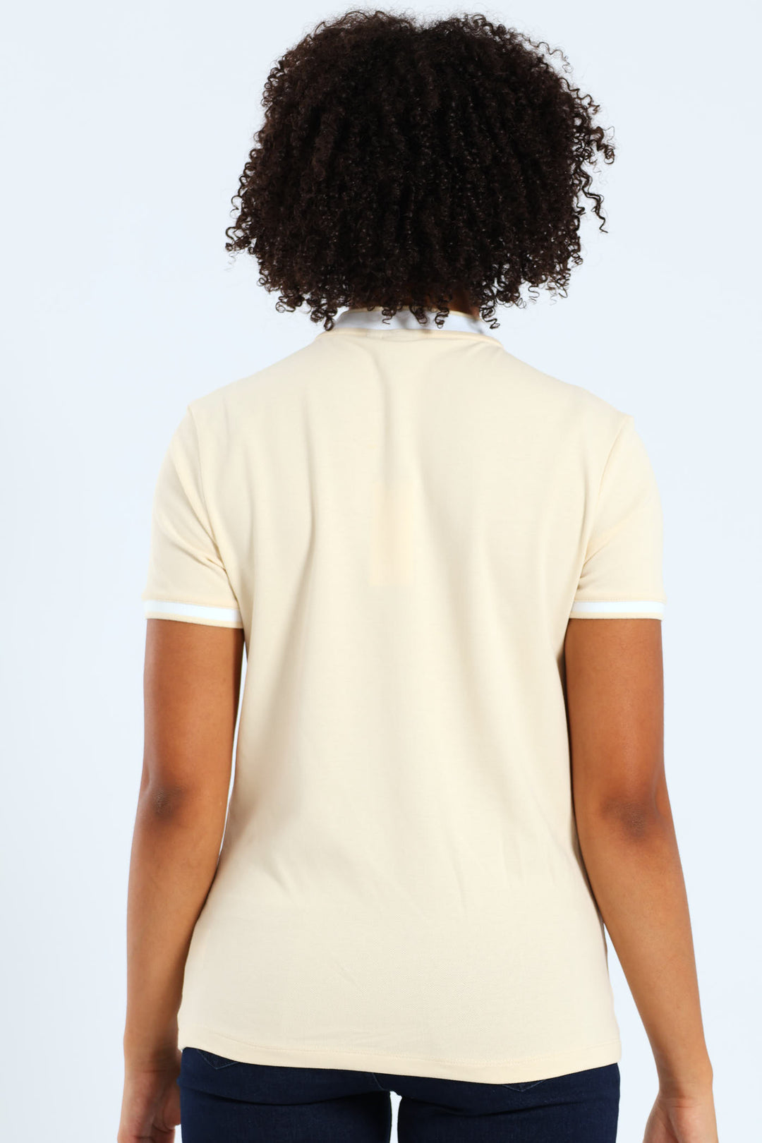 Girls Hailey Zip Golfer - Sand