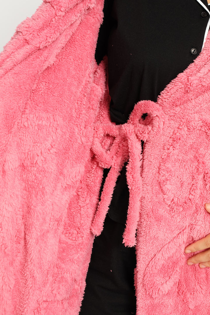 Hearts Wrap Gown - Pink