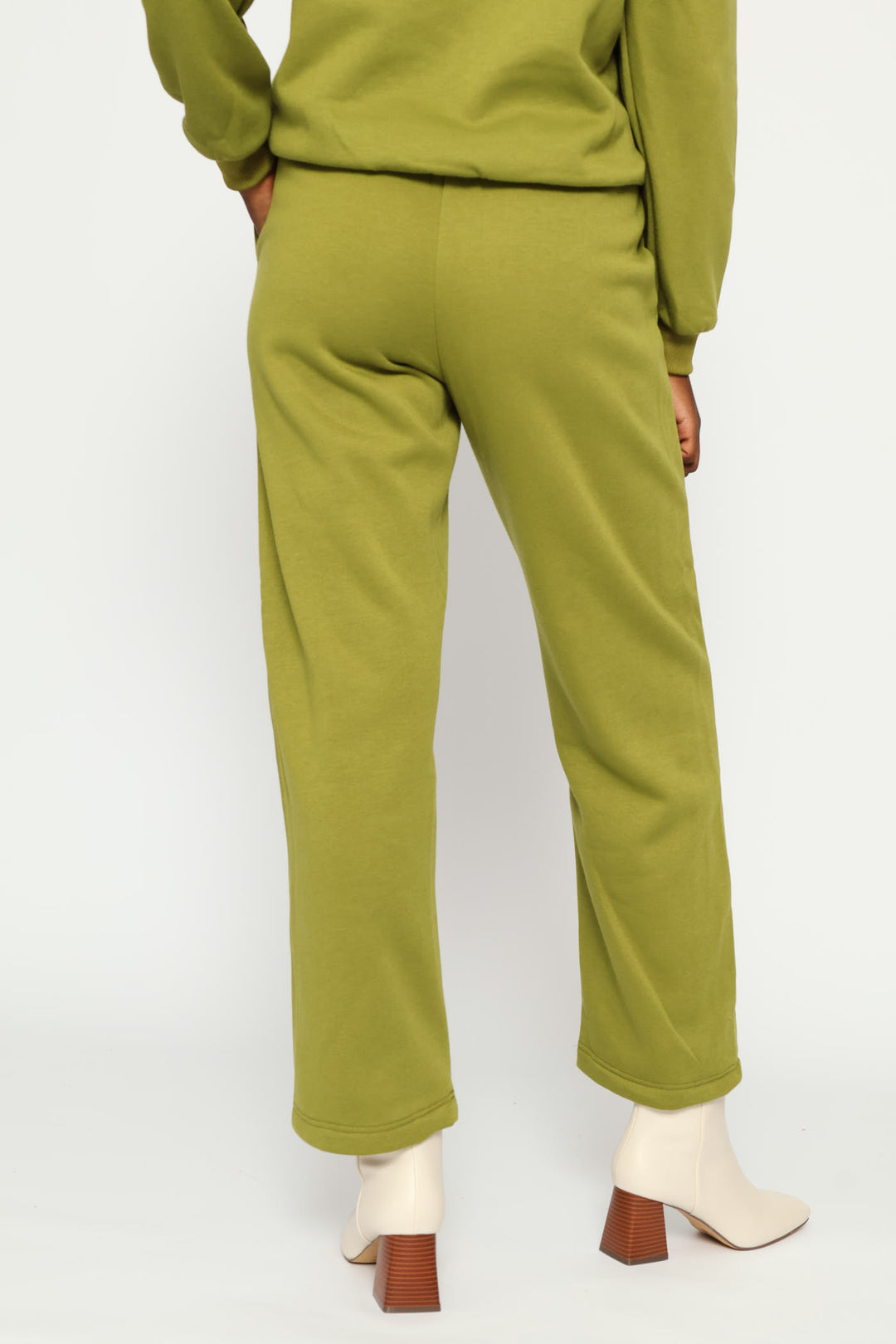 Classic Fleece Wide Leg Pant - Chartreuse