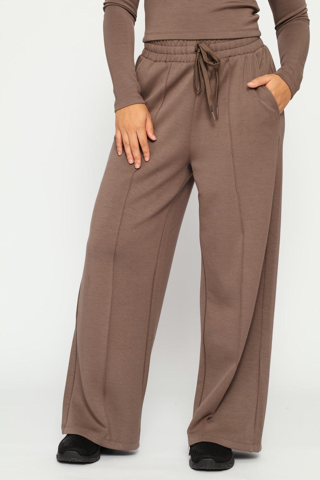 Soft Touch Wide Leg Pant - Mocha