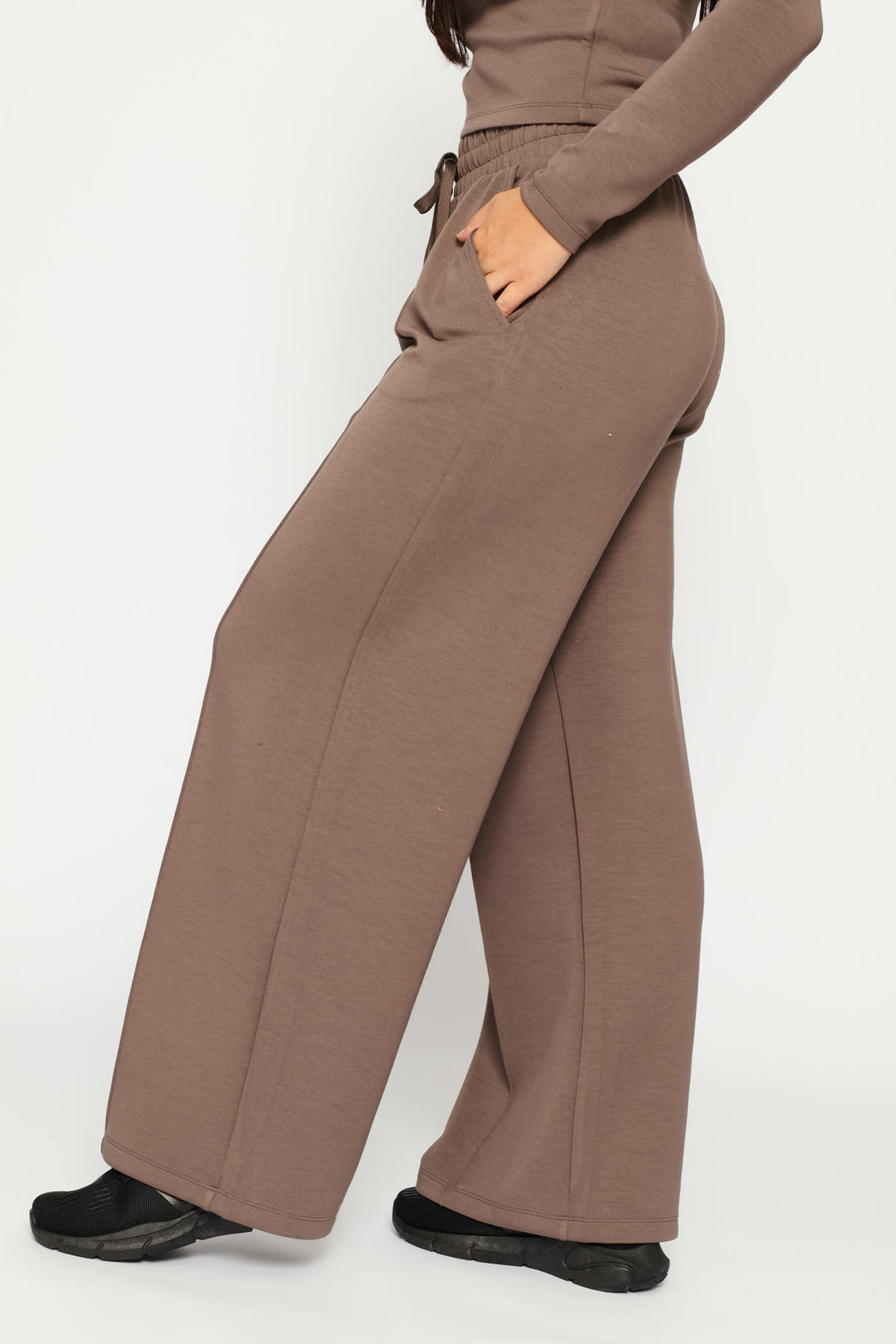 Soft Touch Wide Leg Pant - Mocha