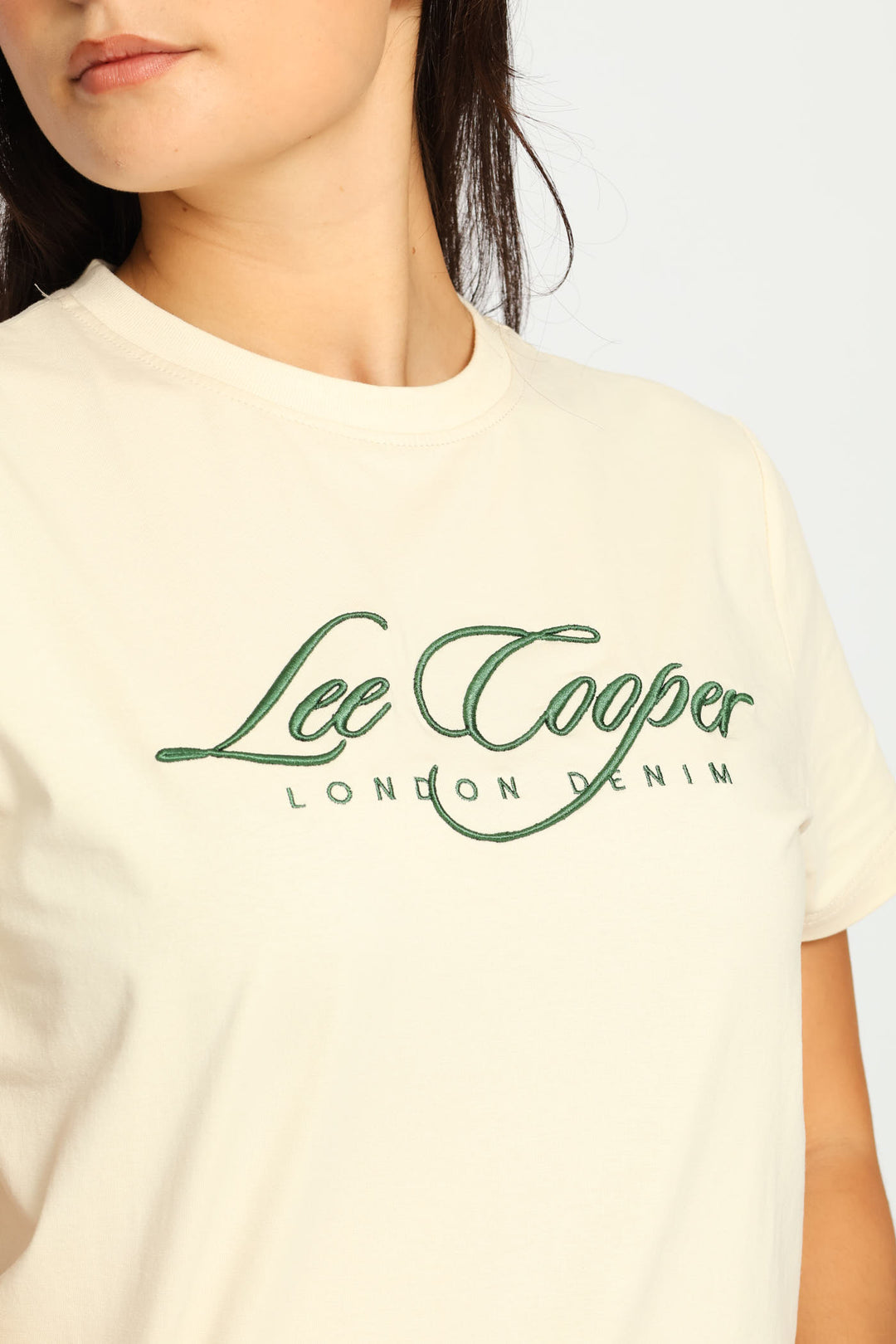 Embroidered Tee - Cream