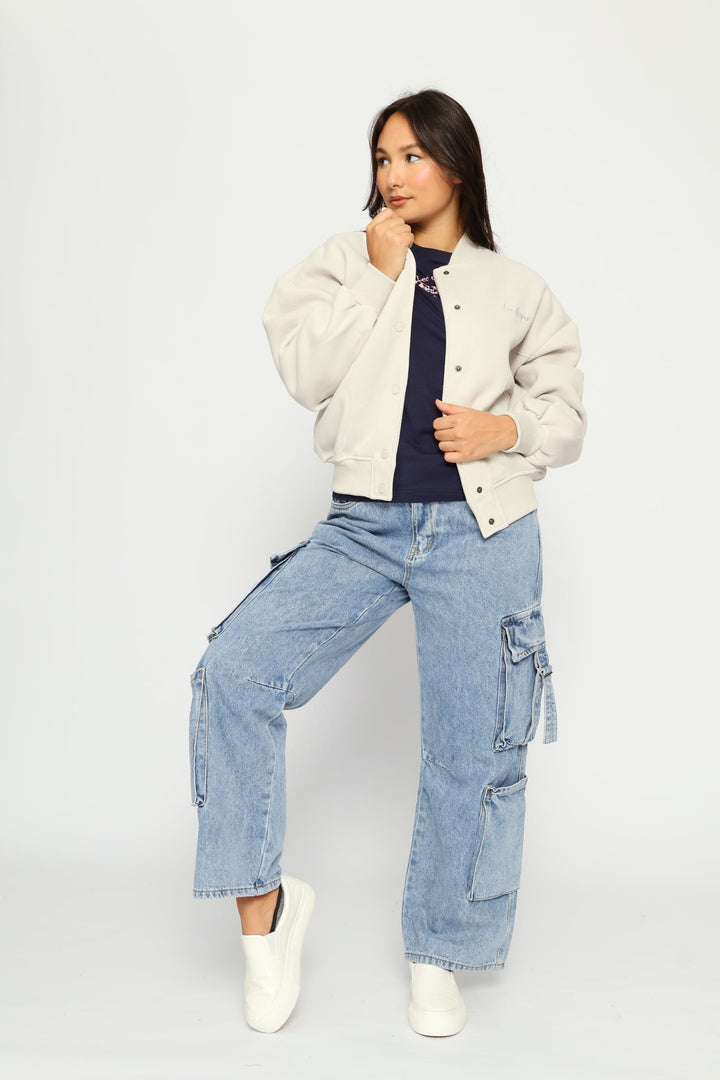 Puffy Oversized Jacket - Cream