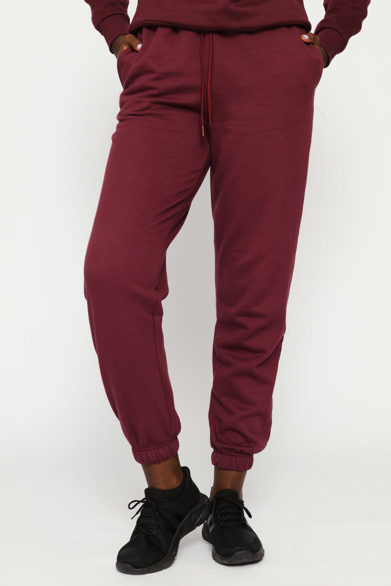 Classic Fleece Jogger - Plum