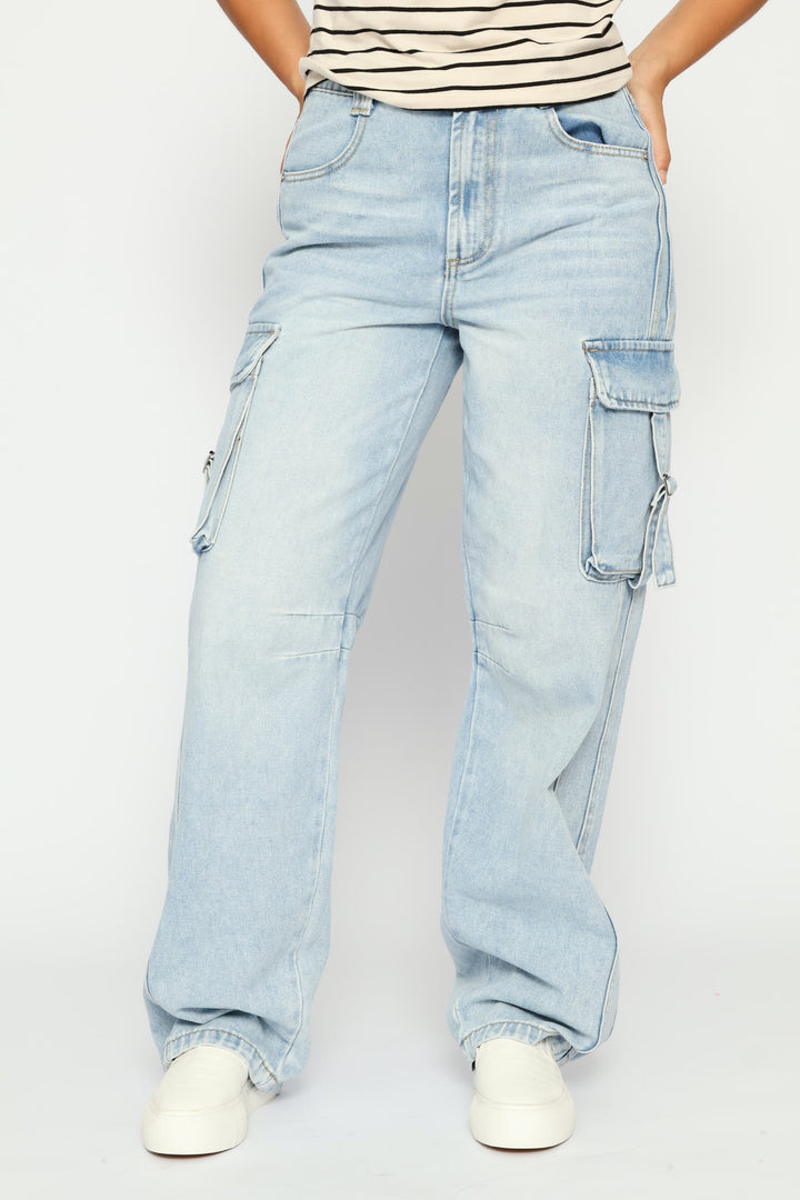 Buckle Cargo Jean - Salty Light Wash
