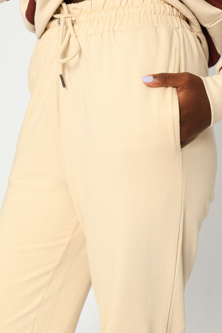 Classic Cotton Wide Leg Pant - Fawn