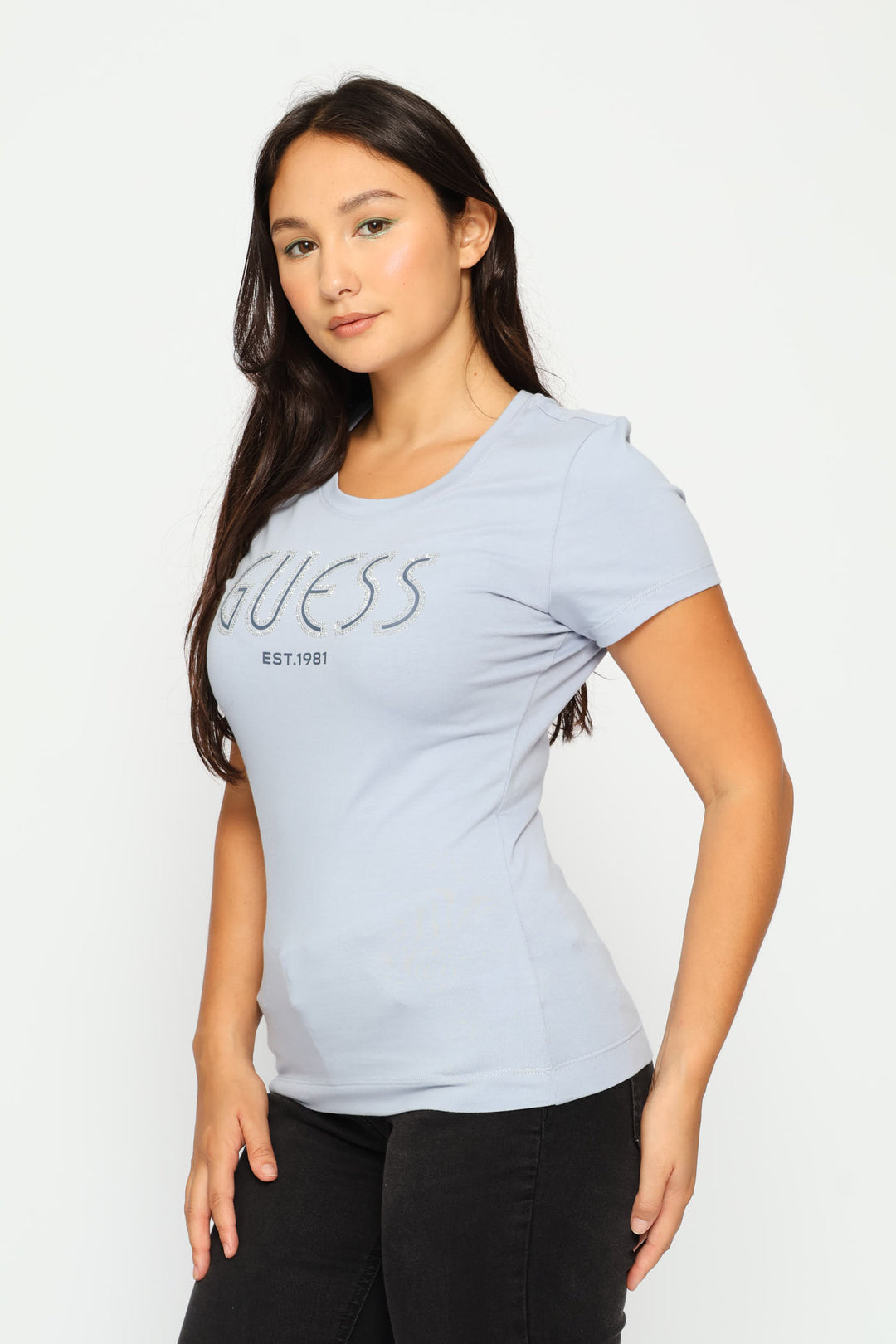 Cn Short Sleeve Logo Tee - Blue