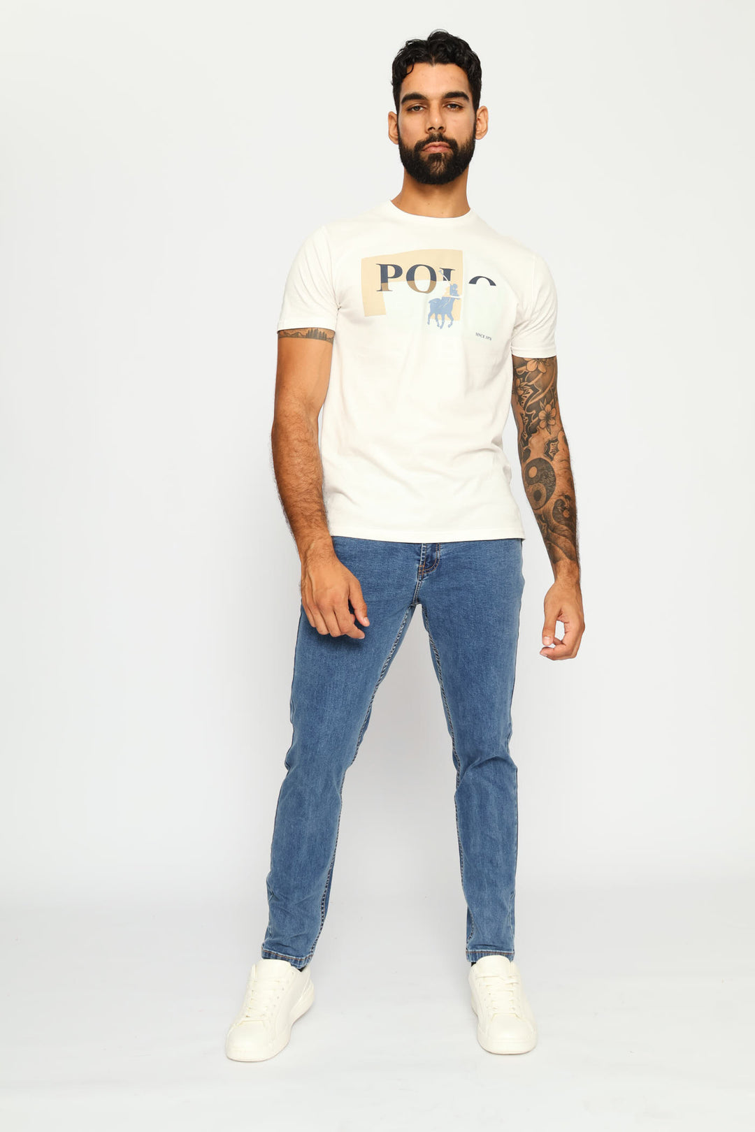 Fitz Graphic Logo Tee - Off White