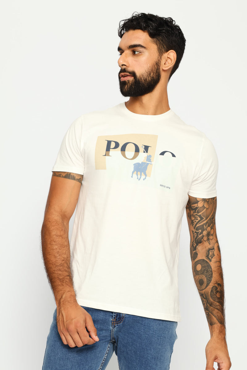 Fitz Graphic Logo Tee - Off White