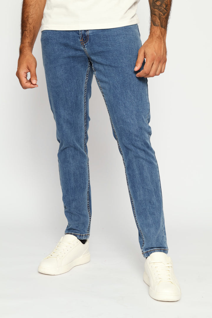 Peter Slim Leg Denim - Stonewash