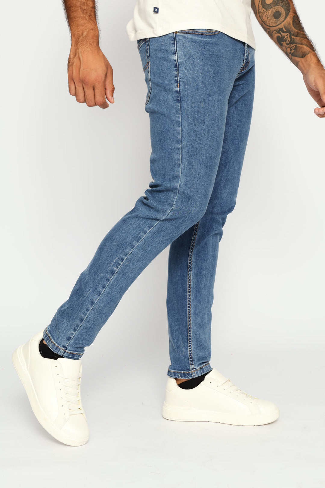 Peter Slim Leg Denim - Stonewash