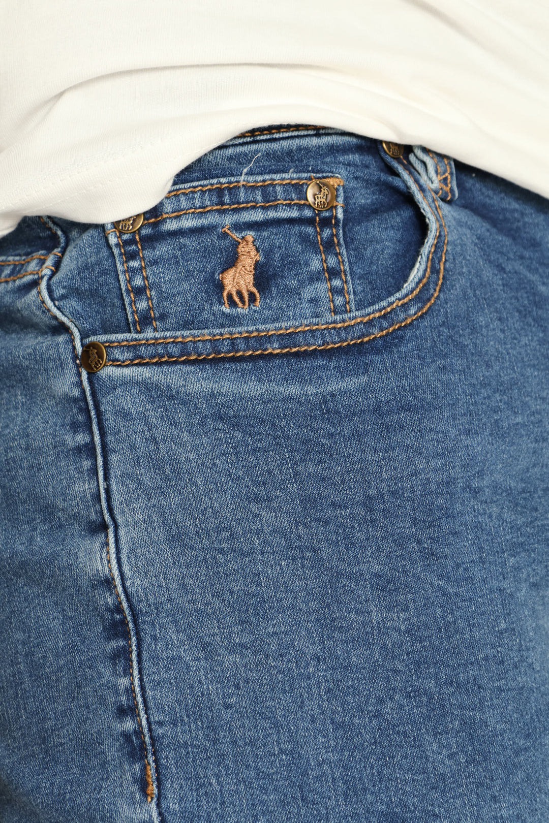 Peter Slim Leg Denim - Stonewash