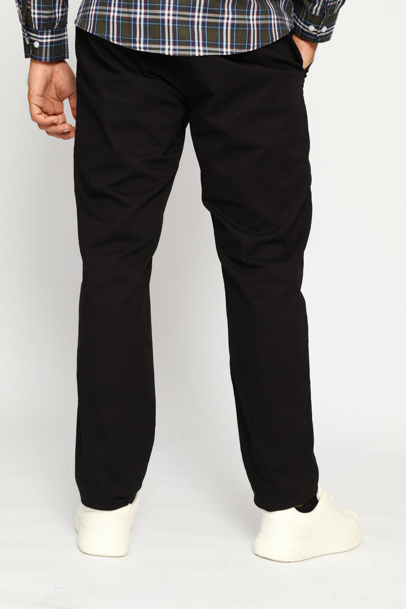Straight Leg Chino - Black