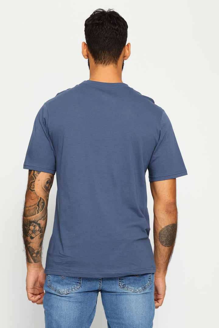 Plain Crew Tee - Steel Blue