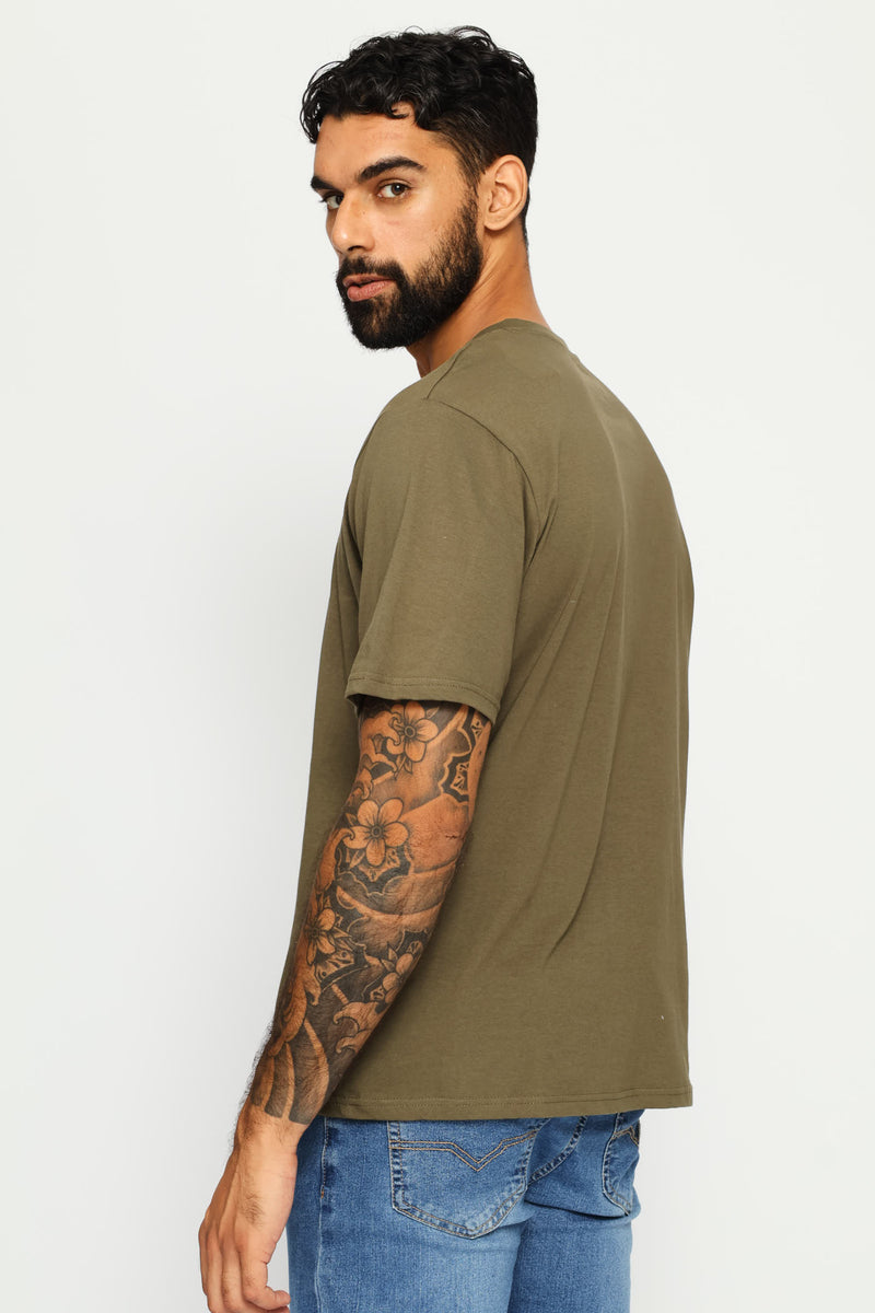 Plain Crew Tee - Light Fatigue