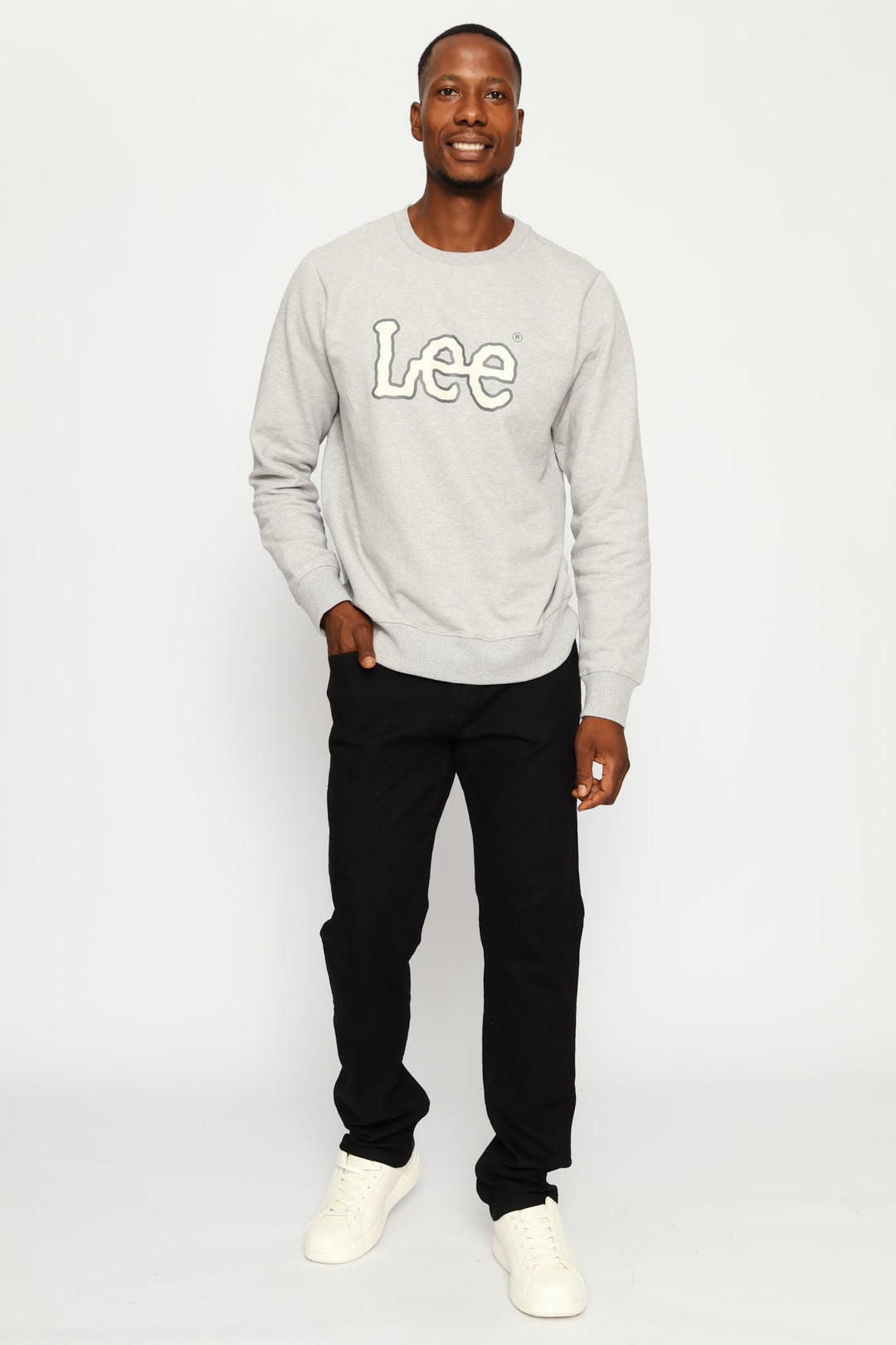 Logo Crew Top - Light Grey