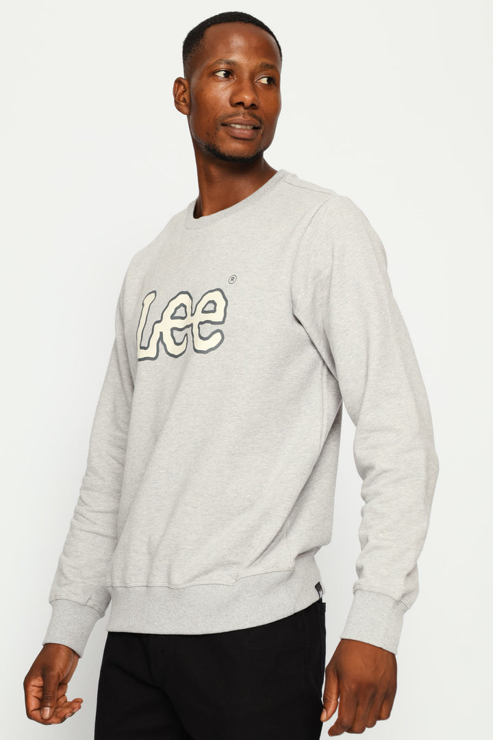 Logo Crew Top - Light Grey